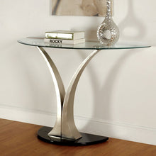 Load image into Gallery viewer, VALO Satin Plated/Black Sofa Table image
