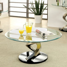 Load image into Gallery viewer, NOVA Satin Plated/Black Coffee Table image
