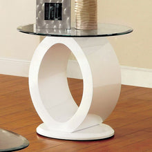 Load image into Gallery viewer, LODIA III White End Table, White
