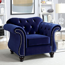 Load image into Gallery viewer, Jolanda Chair Blue &amp; Grey
