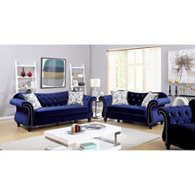 Load image into Gallery viewer, Jolanda Chair Blue &amp; Grey
