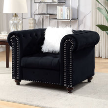 Load image into Gallery viewer, Giacomo Chair Black &amp; Blue
