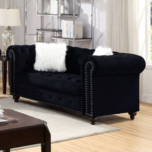 Load image into Gallery viewer, Giacomo Loveseat Black
