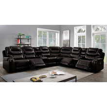 Load image into Gallery viewer, Mariah Power Sectional w/ Recliner Brown
