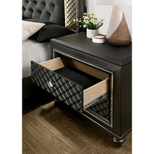 Load image into Gallery viewer, Demetria Metallic Gray Night Stand
