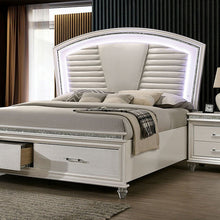 Load image into Gallery viewer, Maddie Bed White &amp; Silver
