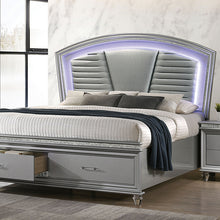 Load image into Gallery viewer, Maddie Bed White &amp; Silver
