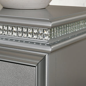 Maddie Bed White & Silver