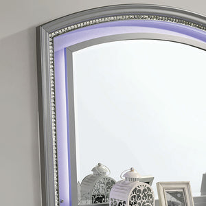 Maddie Bed White & Silver