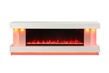 Load image into Gallery viewer, Peseux 71&quot; TV Stand w/ Electric Fire Place
