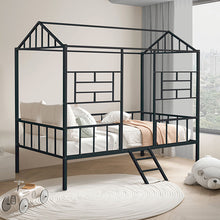 Load image into Gallery viewer, Rhonda Twin Loft Bed White, Silver, &amp; Black

