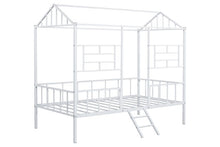 Load image into Gallery viewer, Rhonda Twin Loft Bed White, Silver, &amp; Black
