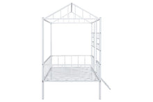 Load image into Gallery viewer, Rhonda Twin Loft Bed White, Silver, &amp; Black
