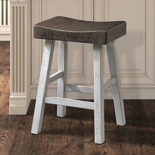 Load image into Gallery viewer, Biasca 24" Stool (2/CTN) White, Brown, &amp; Black
