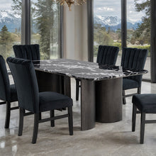 Load image into Gallery viewer, Selsey Dining Table, Black Stone Top
