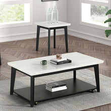 Load image into Gallery viewer, Thisted Rectangle Marble Coffee Table w/ Casters
