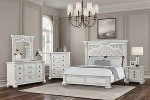 Promenade E.King & Queen Bed Brown & White