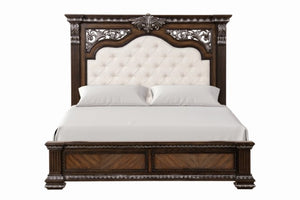 Promenade E.King & Queen Bed Brown & White