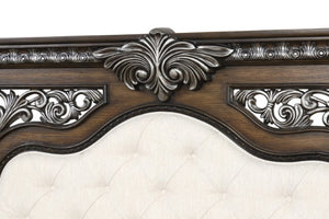 Promenade E.King & Queen Bed Brown & White