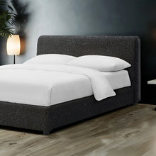 Load image into Gallery viewer, Vertham E.King, Full, &amp; Queen Bed White &amp; Black
