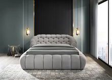 Load image into Gallery viewer, Newquay E.King &amp; Queen Bed White, Grey, &amp; Black
