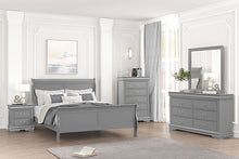Load image into Gallery viewer, Louis Philippe Full, Twin, Full, &amp; King Bed Black, Grey, Brown &amp; White
