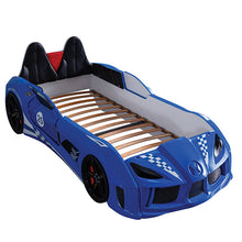 Load image into Gallery viewer, Trackster Bed White, Red,, Black, &amp; Blue
