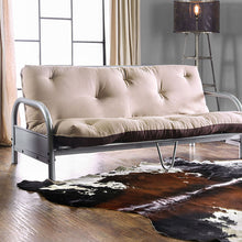 Load image into Gallery viewer, Aksel Black/Red Futon Mattress, Khaki &amp; Brown image
