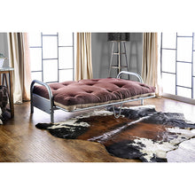 Load image into Gallery viewer, Aksel Black/Red Futon Mattress, Khaki &amp; Brown

