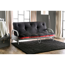 Load image into Gallery viewer, Aksel Black/Red Futon Mattress, Black &amp; Red
