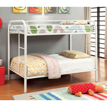 Load image into Gallery viewer, Rainbow Twin/Twin Bunk Bed Black, Silver, &amp; White
