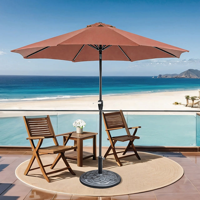 Soli 9' Outdoor Umbrella w/ Auto Tilt + 21