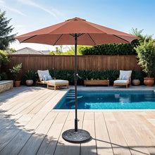 Load image into Gallery viewer, Tano 9&#39; Outdoor Umbrella + 21&quot; Round Base

