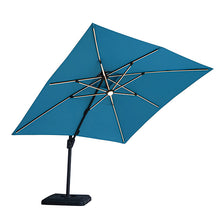 Load image into Gallery viewer, Sano 10 Ft Square Umbrella w/ Double Top w/ LED + 37&quot; Large Base
