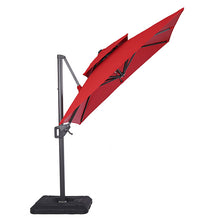 Load image into Gallery viewer, Fida 8 Ft Square Umbrella w/ Double Top + 37&quot; Large Base
