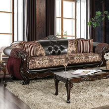 Load image into Gallery viewer, Quirino Burgundy/Dark Brown Sofa image
