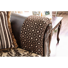 Load image into Gallery viewer, Quirino Light Brown/Dark Brown Love Seat
