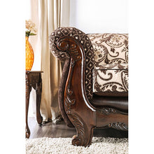 Load image into Gallery viewer, Quirino Light Brown/Dark Brown Love Seat
