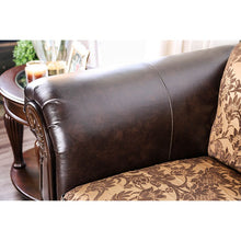 Load image into Gallery viewer, Quirino Tan/Dark Brown Love Seat
