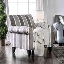 Load image into Gallery viewer, Misty Blue/Gray Stripe Chair image
