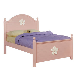 Floresville Pink (White Flower) Twin Bed