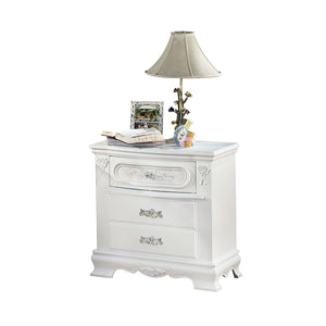 Flora White Nightstand