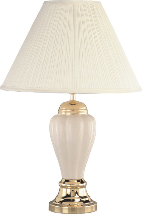 Pottery Ivory Table Lamp