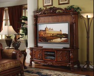 Dresden Cherry Oak Entertainment Center