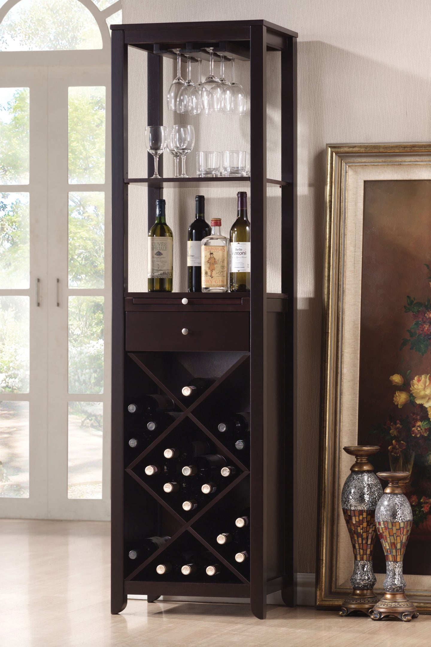Casey Wenge Wine Cabinet