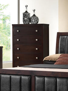 Carlton Cappuccino Five-Drawer Chest