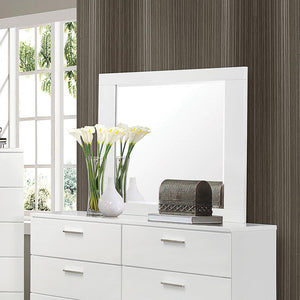 Felicity Glossy White Dresser Mirror