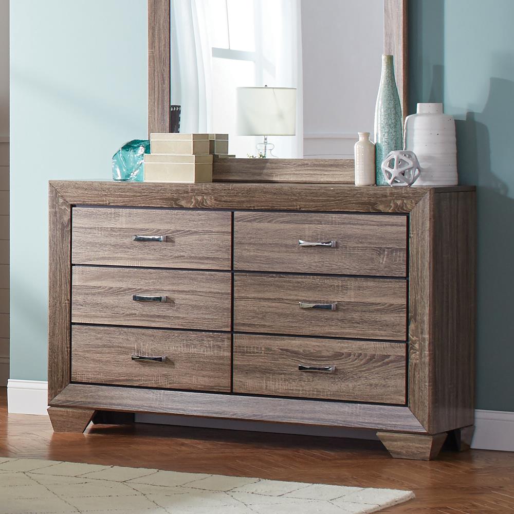 Kauffman Transitional Six-Drawer Dresser