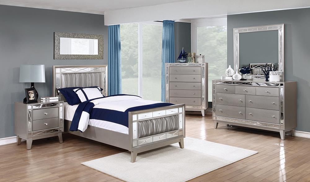 Leighton Contemporary Metallic Twin Five-Piece Set