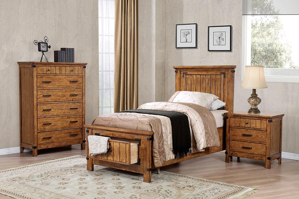 Brenner Rustic Honey Twin Four-Piece Set